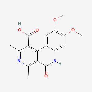 8,9-Dimethoxy-2,4-dimethyl-5-oxo-5,6-dihydrobenzo[c][2,7]naphthyridine-1-carboxylic acid