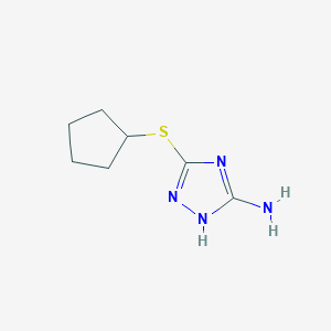 5-(Cyclopentylsulfanyl)-4H-1,2,4-triazol-3-amine