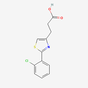 3-[2-(2-Chlorophenyl)-1,3-thiazol-4-yl]propanoic acid