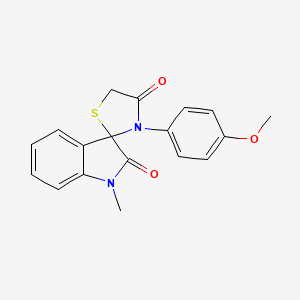 3'-(4-methoxyphenyl)-1-methyl-4'H-spiro[indole-3,2'-[1,3]thiazolidine]-2,4'(1H)-dione