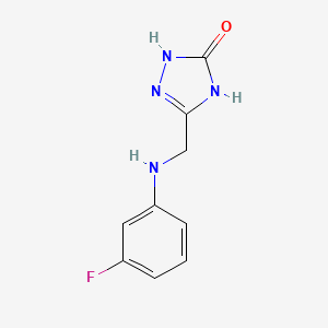 5-{[(3-fluorophenyl)amino]methyl}-1,2-dihydro-3H-1,2,4-triazol-3-one