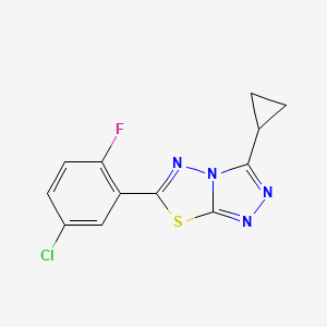 6-(5-Chloro-2-fluorophenyl)-3-cyclopropyl[1,2,4]triazolo[3,4-b][1,3,4]thiadiazole