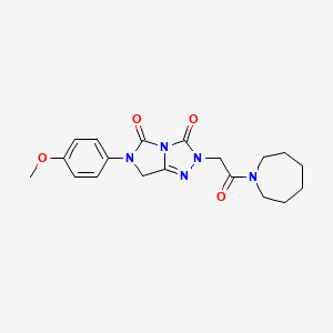 2-[2-(azepan-1-yl)-2-oxoethyl]-6-(4-methoxyphenyl)-6,7-dihydro-3H-imidazo[5,1-c][1,2,4]triazole-3,5(2H)-dione