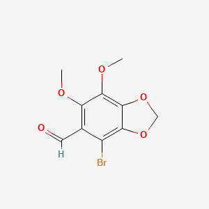 4-Bromo-6,7-dimethoxy-1,3-benzodioxole-5-carbaldehyde