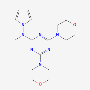 N-methyl-4,6-di(morpholin-4-yl)-N-(1H-pyrrol-1-yl)-1,3,5-triazin-2-amine