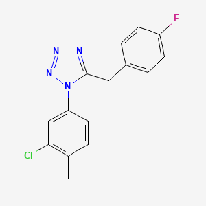 1-(3-chloro-4-methylphenyl)-5-(4-fluorobenzyl)-1H-tetrazole