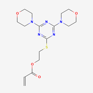 2-{[4,6-Di(morpholin-4-yl)-1,3,5-triazin-2-yl]sulfanyl}ethyl prop-2-enoate