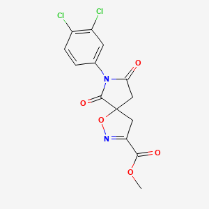 Methyl 7-(3,4-dichlorophenyl)-6,8-dioxo-1-oxa-2,7-diazaspiro[4.4]non-2-ene-3-carboxylate