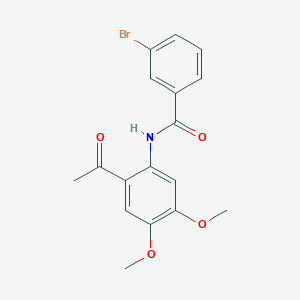 N-(2-acetyl-4,5-dimethoxyphenyl)-3-bromobenzamide