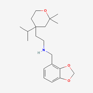 1,3-Benzodioxole-4-methanamine, N-[2-[tetrahydro-2,2-dimethyl-4-(1-methylethyl)-2H-pyran-4-yl]ethyl]-