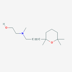 molecular formula C14H25NO2 B11058019 2-{methyl[3-(2,6,6-trimethyltetrahydro-2H-pyran-2-yl)prop-2-yn-1-yl]amino}ethanol 