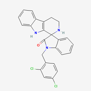 1'-(2,4-dichlorobenzyl)-2,3,4,9-tetrahydrospiro[beta-carboline-1,3'-indol]-2'(1'H)-one