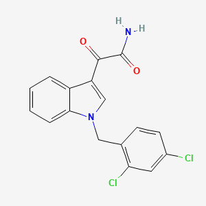 molecular formula C17H12Cl2N2O2 B11058081 2-[1-(2,4-dichlorobenzyl)-1H-indol-3-yl]-2-oxoacetamide 