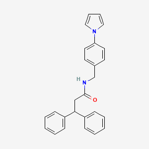 3,3-diphenyl-N-[4-(1H-pyrrol-1-yl)benzyl]propanamide