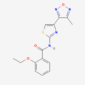 2-ethoxy-N-[4-(4-methyl-1,2,5-oxadiazol-3-yl)-1,3-thiazol-2-yl]benzamide