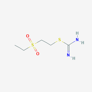 molecular formula C5H12N2O2S2 B11058267 2-(Ethylsulfonyl)ethyl carbamimidothioate 