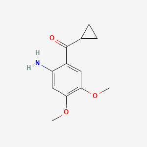 (2-Amino-4,5-dimethoxyphenyl)(cyclopropyl)methanone