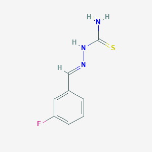 molecular formula C8H8FN3S B11058272 Benzaldehyde, m-fluoro-, thiosemicarbazone 