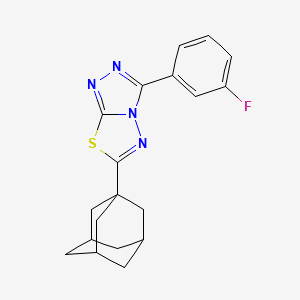 6-(1-Adamantyl)-3-(3-fluorophenyl)[1,2,4]triazolo[3,4-B][1,3,4]thiadiazole