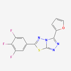 3-(Furan-2-yl)-6-(3,4,5-trifluorophenyl)-[1,2,4]triazolo[3,4-b][1,3,4]thiadiazole