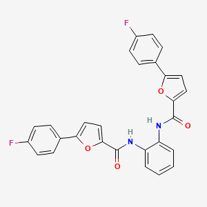 N,N'-benzene-1,2-diylbis[5-(4-fluorophenyl)furan-2-carboxamide]