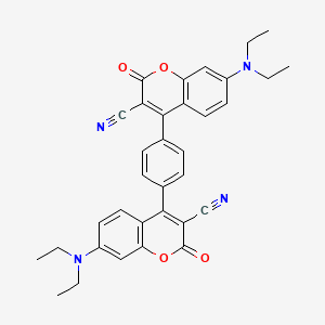 4,4'-benzene-1,4-diylbis[7-(diethylamino)-2-oxo-2H-chromene-3-carbonitrile]