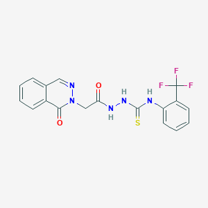 2-[(1-oxophthalazin-2(1H)-yl)acetyl]-N-[2-(trifluoromethyl)phenyl]hydrazinecarbothioamide