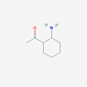 molecular formula C8H15NO B11058425 1-(2-Aminocyclohexyl)ethanone 