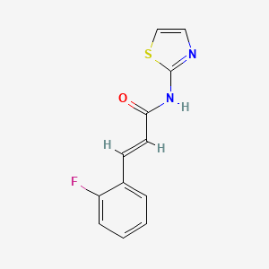 molecular formula C12H9FN2OS B11058444 (2E)-3-(2-fluorophenyl)-N-(1,3-thiazol-2-yl)prop-2-enamide 