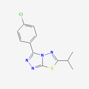 3-(4-Chlorophenyl)-6-(propan-2-yl)[1,2,4]triazolo[3,4-b][1,3,4]thiadiazole