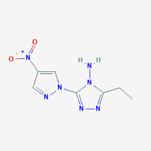 3-Ethyl-5-(4-nitro-1H-pyrazol-1-yl)-4H-1,2,4-triazol-4-amine