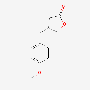 4-[(4-Methoxyphenyl)methyl]oxolan-2-one