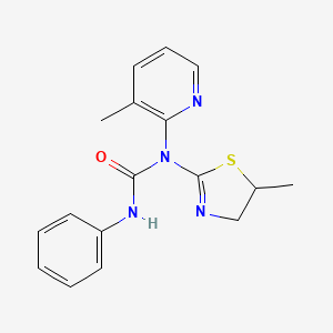 Urea, N-(4,5-dihydro-5-methyl-2-thiazolyl)-N-(3-methyl-2-pyridinyl)-N'-phenyl-