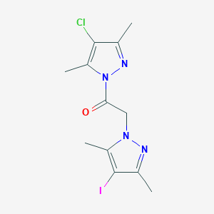 1-(4-chloro-3,5-dimethyl-1H-pyrazol-1-yl)-2-(4-iodo-3,5-dimethyl-1H-pyrazol-1-yl)ethanone