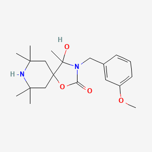 4-Hydroxy-3-(3-methoxybenzyl)-4,7,7,9,9-pentamethyl-1-oxa-3,8-diazaspiro[4.5]decan-2-one