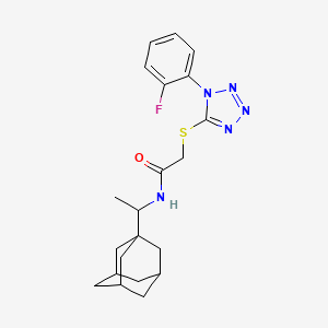 N-[1-(Adamantan-1-YL)ethyl]-2-{[1-(2-fluorophenyl)-1H-tetrazol-5-YL]sulfanyl}acetamide