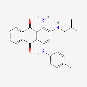 1-Amino-4-[(4-methylphenyl)amino]-2-[(2-methylpropyl)amino]anthracene-9,10-dione