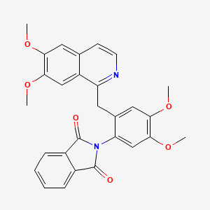 2-{2-[(6,7-dimethoxyisoquinolin-1-yl)methyl]-4,5-dimethoxyphenyl}-1H-isoindole-1,3(2H)-dione