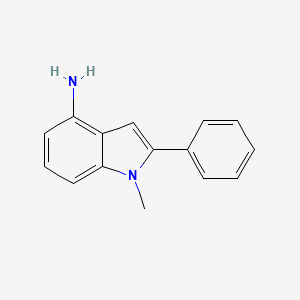 molecular formula C15H14N2 B11058578 1-methyl-2-phenyl-1H-indol-4-amine 