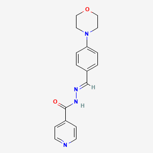 N'-[(E)-[4-(Morpholin-4-YL)phenyl]methylidene]pyridine-4-carbohydrazide