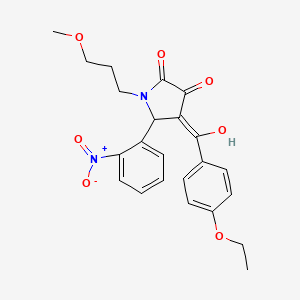 4-[(4-ethoxyphenyl)carbonyl]-3-hydroxy-1-(3-methoxypropyl)-5-(2-nitrophenyl)-1,5-dihydro-2H-pyrrol-2-one