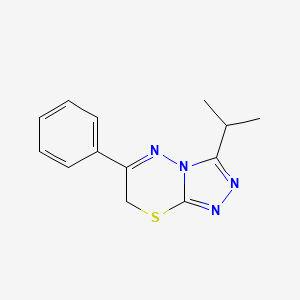 3-Isopropyl-6-phenyl-7H-[1,2,4]triazolo[3,4-b][1,3,4]thiadiazine