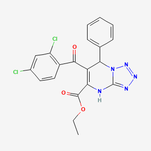 Ethyl 6-[(2,4-dichlorophenyl)carbonyl]-7-phenyl-4,7-dihydrotetrazolo[1,5-a]pyrimidine-5-carboxylate