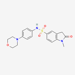 1-methyl-N-[4-(morpholin-4-yl)phenyl]-2-oxo-2,3-dihydro-1H-indole-5-sulfonamide