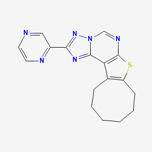 2-(2-Pyrazinyl)-8,9,10,11,12,13-hexahydrocycloocta[4,5]thieno[3,2-E][1,2,4]triazolo[1,5-C]pyrimidine