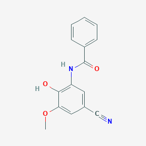 molecular formula C15H12N2O3 B11058801 N-(5-cyano-2-hydroxy-3-methoxyphenyl)benzamide 