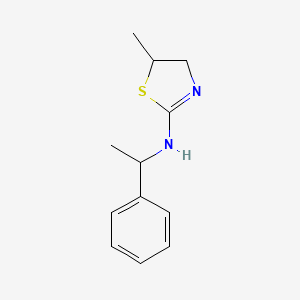 5-methyl-N-(1-phenylethyl)-4,5-dihydro-1,3-thiazol-2-amine