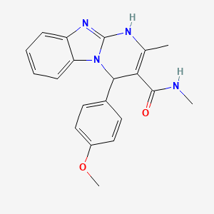 4-(4-methoxyphenyl)-N,2-dimethyl-1,4-dihydropyrimido[1,2-a]benzimidazole-3-carboxamide