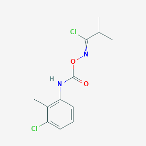 N-{[(3-chloro-2-methylphenyl)carbamoyl]oxy}-2-methylpropanimidoyl chloride