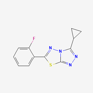 3-Cyclopropyl-6-(2-fluorophenyl)[1,2,4]triazolo[3,4-b][1,3,4]thiadiazole